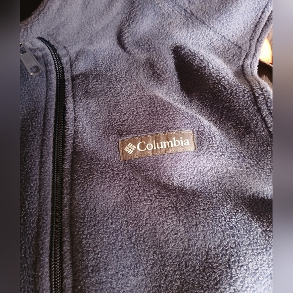 Columbia fleece vest Blue mens size small - Picture 3 of 4